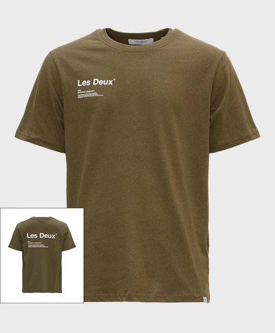 Les Deux T-shirts BRODY T-SHIRT LDM101115 Army